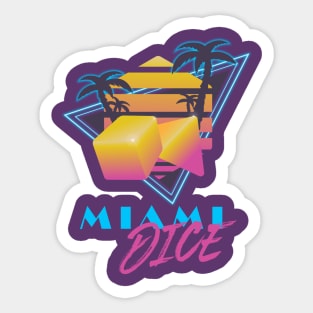 Miami Dice | Boardgames Sticker